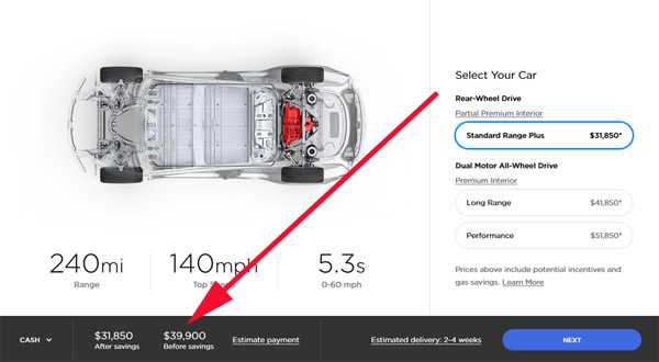 Tesla подняла цены на все версии Model 3